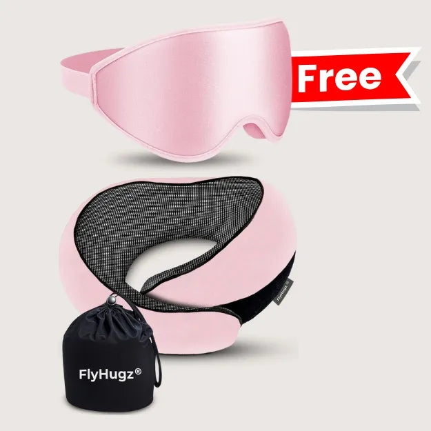 FlyHugz® FREE Sleep Mask with every pillow — ends TODAY!