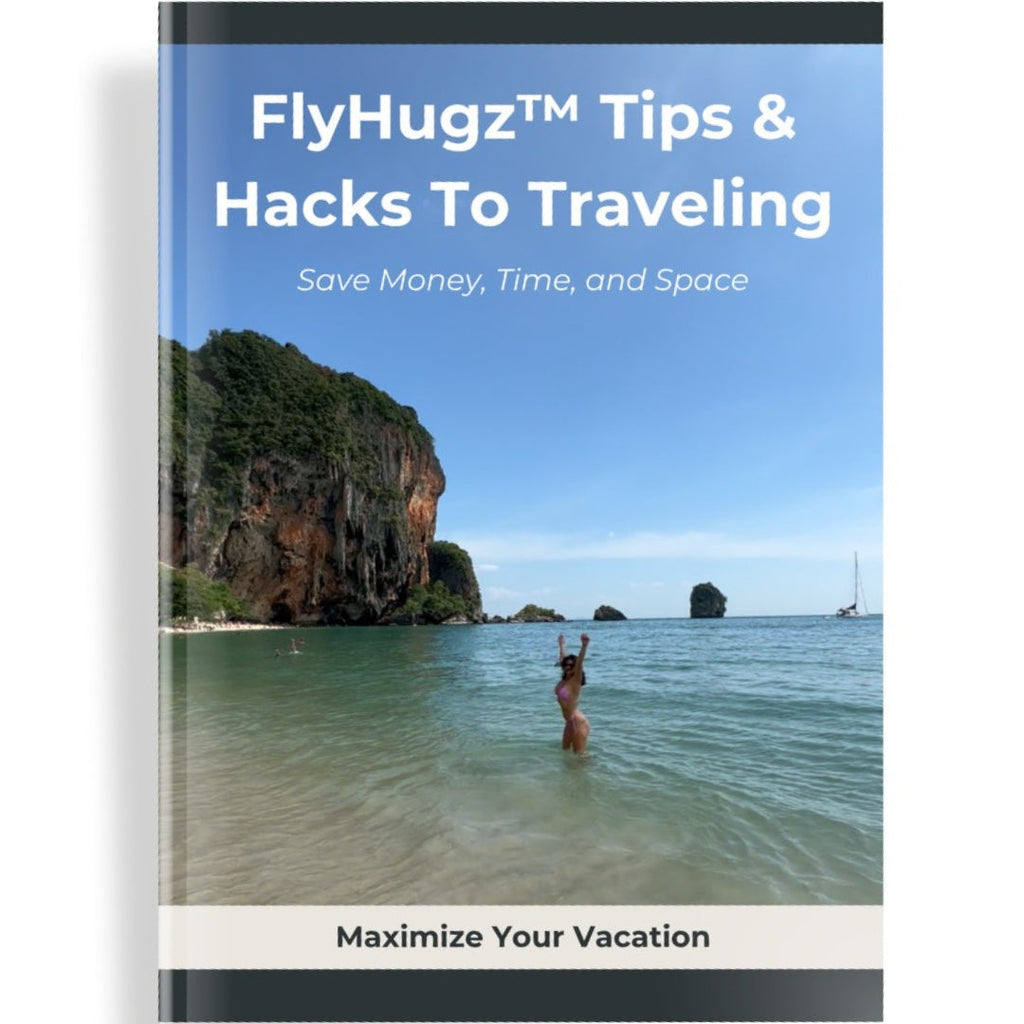 Free FlyHugz® eBook: Tips & Hacks for Travelers